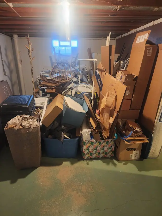 Roll-off dumpster container at job site for 8 Yard Dumpster Rental in Williamson